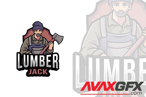 Lumberjack Logo Template