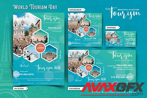 World Tourism Day Flyer & Social Media Kit-01