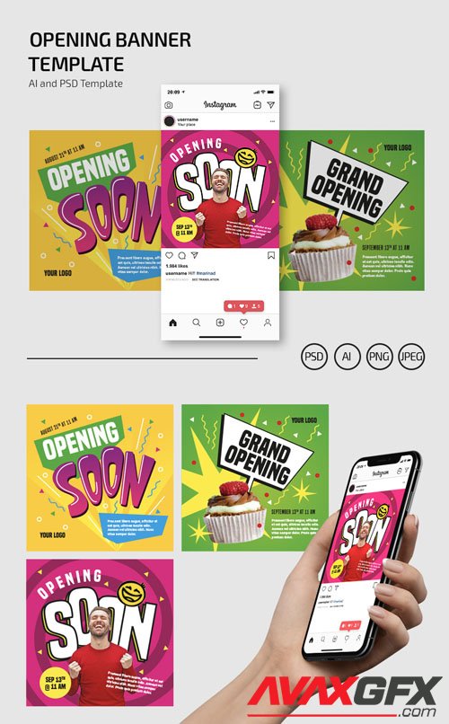Opening Banner [Ai/PSD] Templates