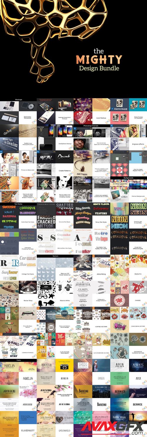 The Mighty Design Bundle : 4900+ Incredible Design Resources