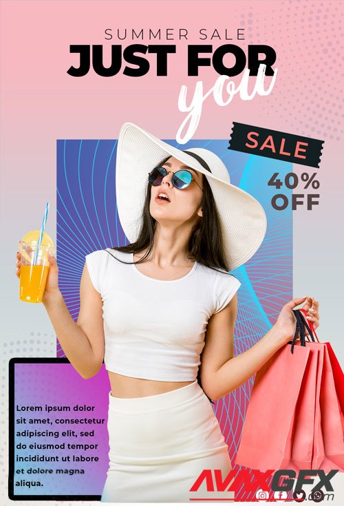 Summer Sale - Premium flyer psd template