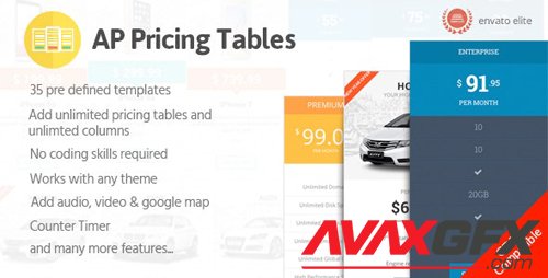 CodeCanyon - AP Pricing Tables v1.0.3 - Responsive Pricing Table Builder Plugin for WordPress - 19444865
