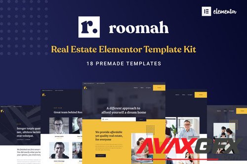 ThemeForest - Roomah v1.0 - Real Estate Agent Elementor Template Kit - 27817667