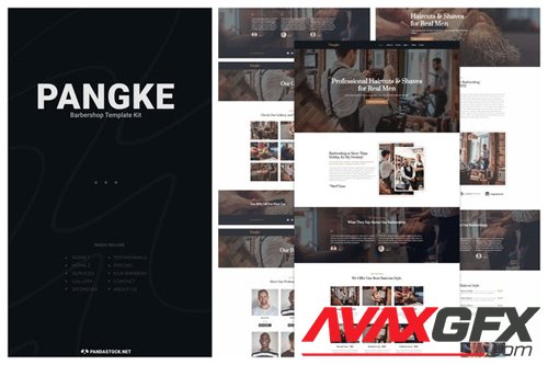 ThemeForest - Pangke v1.0 - Barbershop Template Kit - 27773885