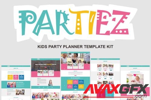 ThemeForest - Partiez v1.0 - Kids Party Planner Template Kit - 27909700