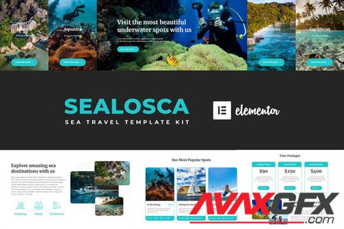 ThemeForest - Sealosca v1.0 - Sea Adventure Travel Template Kit - 27900553