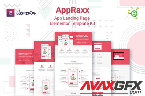 ThemeForest - AppRaxx v1.0 - App Landing Page Elementor Template Kit - 28030662