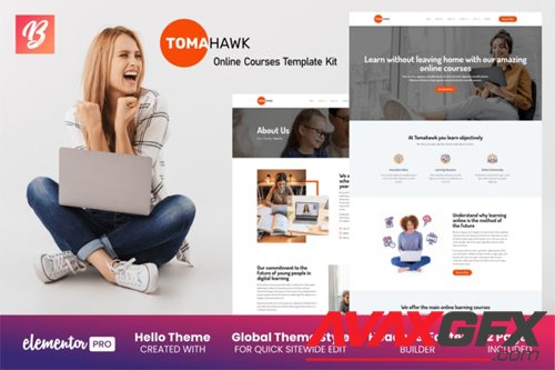 ThemeForest - Tomahawk v1.0 - Online Courses Template Kit - 28032418