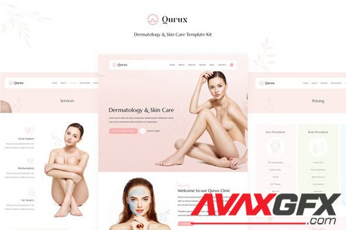 ThemeForest - Qurux v1.0 - Dermatology and Skin Care Template Kit - 27857689