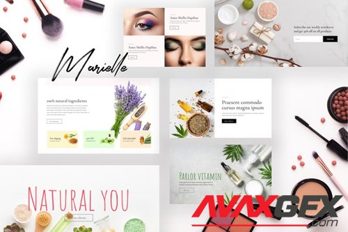 ThemeForest - Marielle v1.0 - Cosmetics and Beauty Shop Template Kits - 28140580