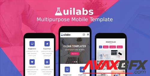 ThemeForest - Uilabs v1.0 - Multipurpose Mobile Template (Update: 2 March 18) - 19748339