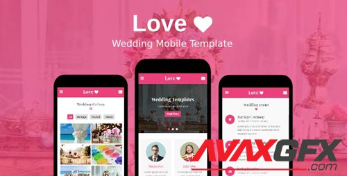 ThemeForest - Love v1.0 - Wedding Mobile Template - 19988186