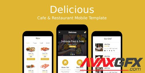 ThemeForest - Delicious v1.0 - Cafe & Restaurant Mobile Template - 19220781