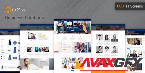 ThemeForest - Bozz v1.0 - Corporate and Business PSD Template - 20968715