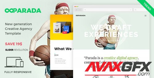 ThemeForest - Parada v1.0 - Creative Agency Template (Update: 23 January 17) - 18414089