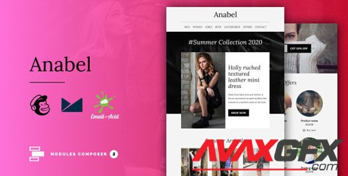 ThemeForest - Anabel v1.0 - E-commerce Responsive Email for Fashion & Accessories with Online Builder - 27936158