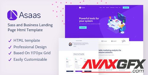 ThemeForest - Asaas v1.0 - Saas Landing Page HTML Template (Update: 4 August 20) - 27915254