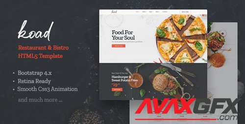 ThemeForest - Koad v1.0 - Restaurant & Bistro HTML Template - 28076978