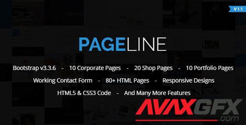 ThemeForest - PageLine v1.1 - Bootstrap Based Multi-Purpose HTML5 Template - 18010416