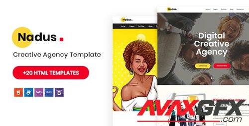 ThemeForest - Nadus v1.0 - Creative Agency HTML5 Template - 23138468