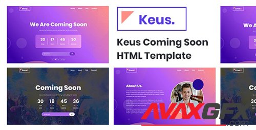 ThemeForest - Keus v1.0 - Creative Coming Soon HTML5 Template - 27032006