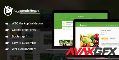ThemeForest - Aquaponic House v1.0 - Bootstrap Template - 21238390