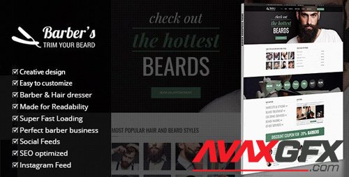 ThemeForest - Barber v1.7 - WordPress Theme for Barbers & Hair Salons - 10580150