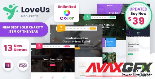 ThemeForest - Loveus v2.0 - NonProfit Charity WordPress Theme - 24656675 - NULLED