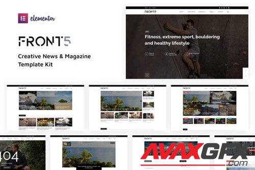 ThemeForest - FrontFive v1.0 - Creative News & Magazine Template Kit - 28326990