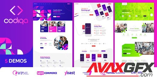 ThemeForest - Codiqa v1.0.7 - Software, App & Digital - 24822103