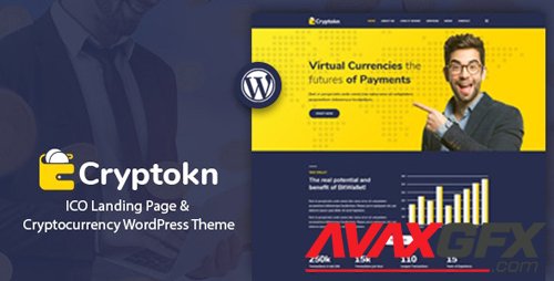 ThemeForest - Cryptokn v1.2 - ICO Landing Page & Cryptocurrency WordPress Theme - 21192657