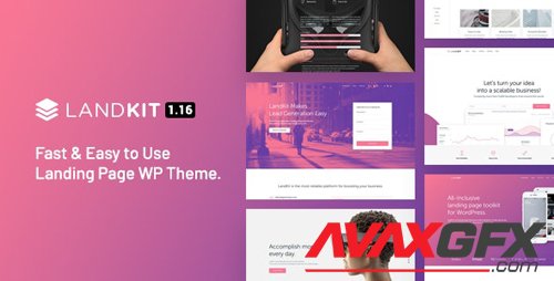 ThemeForest - Landkit v1.16 - WordPress Landing Page Theme - 20425881