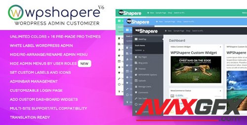 CodeCanyon - Wordpress Admin Theme - WPShapere v6.1.7 - 8183353 - NULLED