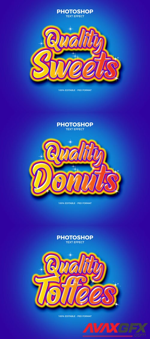 Quality Sweets Photoshop Text Effect