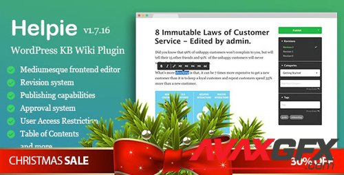 CodeCanyon - Helpie v1.9.5 - WordPress Knowledge Base Plugin - Basic - 18882940