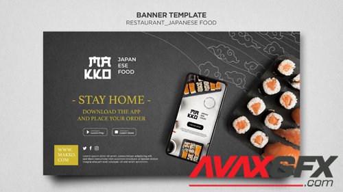 Make-up сollection of sushi templates for restaurant vol 8
