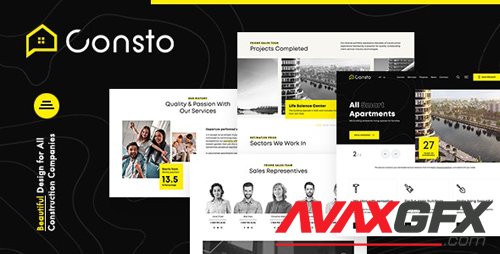 ThemeForest - Consto v1.0 - Industrial Construction Company HTML Template (Update: 6 July 20) - 27412976