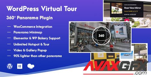 CodeCanyon - WordPress Virtual Tour 360 Panorama Plugin v1.0.5 - 24936734