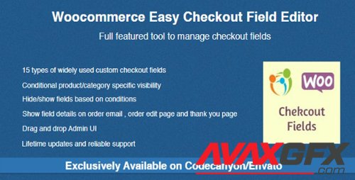 CodeCanyon - Woocommerce Easy Checkout Field Editor v2.1.0 - 9799777