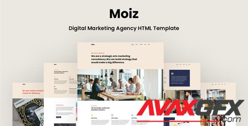 ThemeForest - Moiz v1.0 - Digital Marketing Agency HTML Template - 28363256