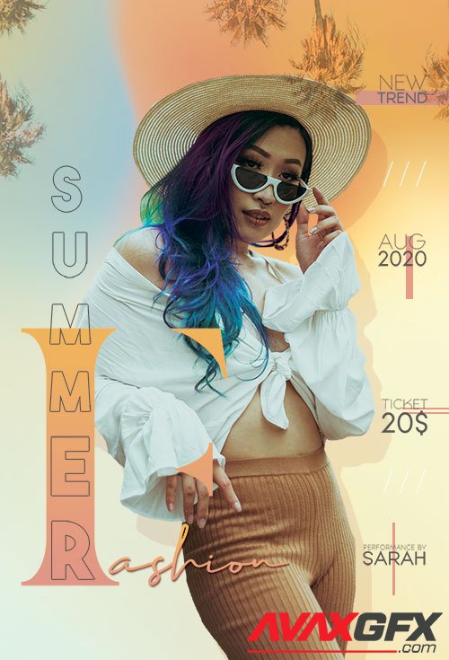 Summer Fashion  - Premium flyer psd template