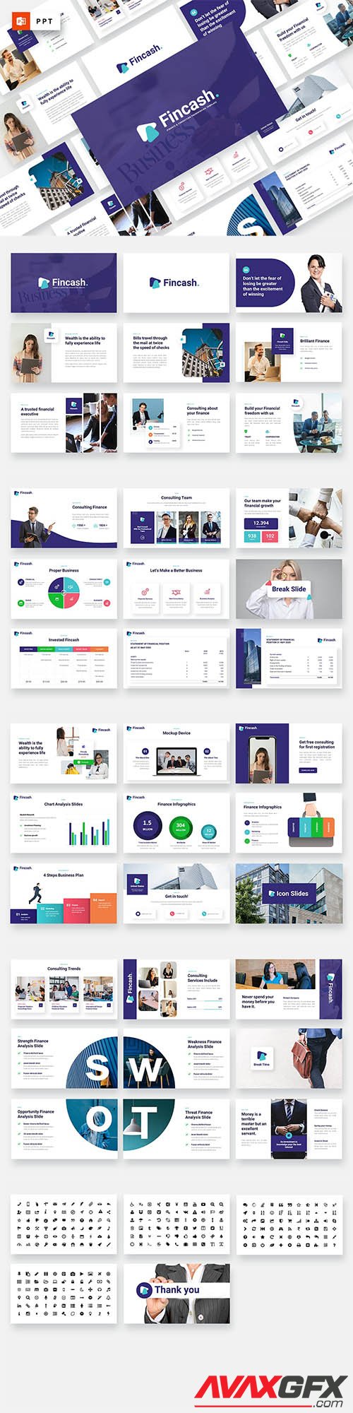 FINCASH - Finance & Consulting Powerpoint Template