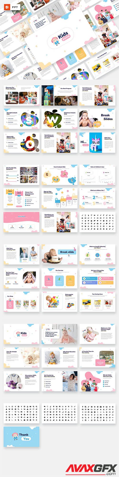 Kids Zone - Kids & Baby Powerpoint Template