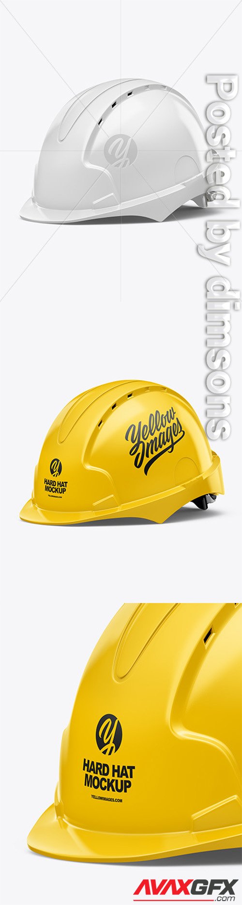 Glossy Hard Hat Mockup 50284