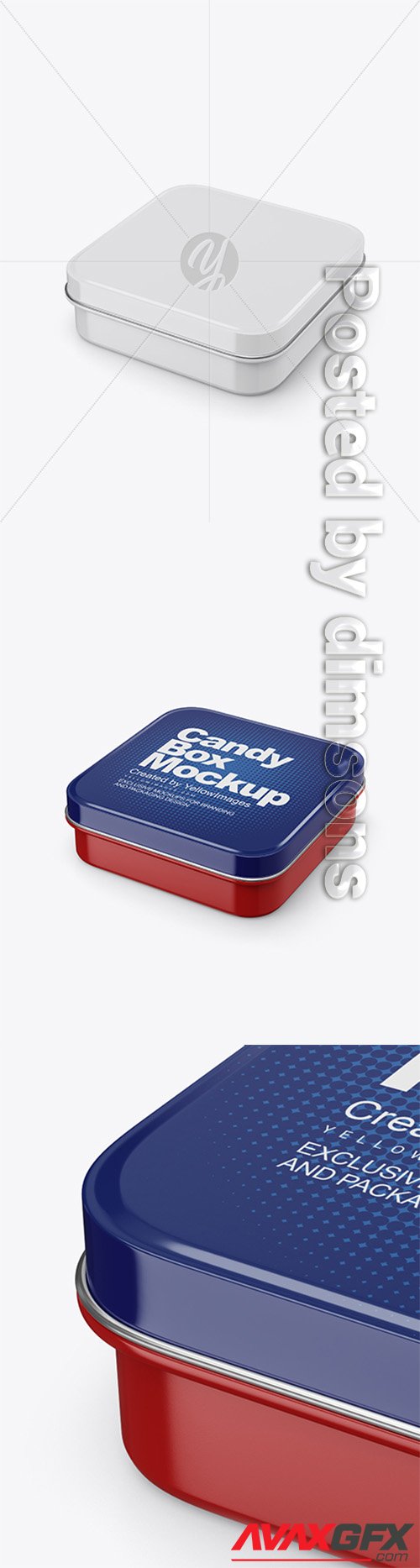 Glossy Candy Box Mockup 40912