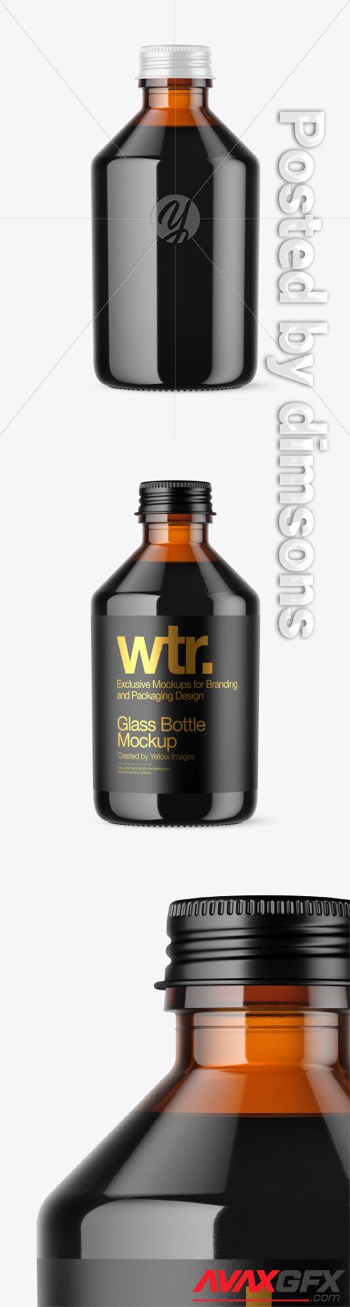 Cold Brew Coffee Bottle Mockup 63033