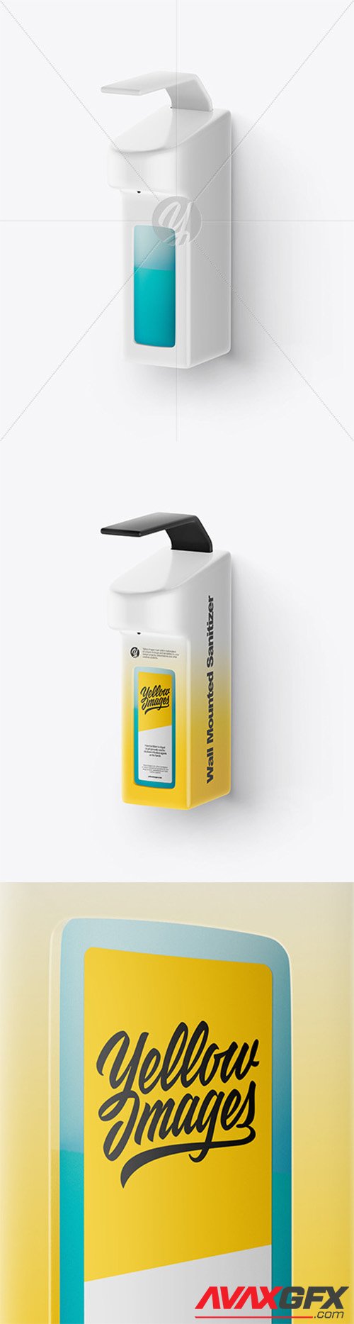 Wall Dispenser with Hand Sanitizer Mockup 58512