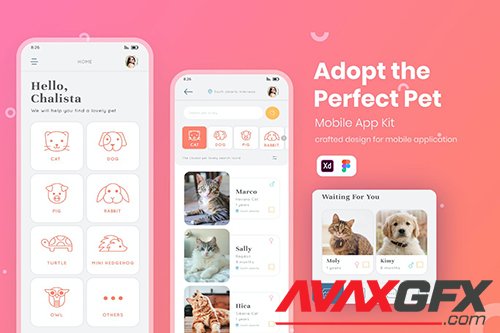 UI Mobile Kit Pet Adoption