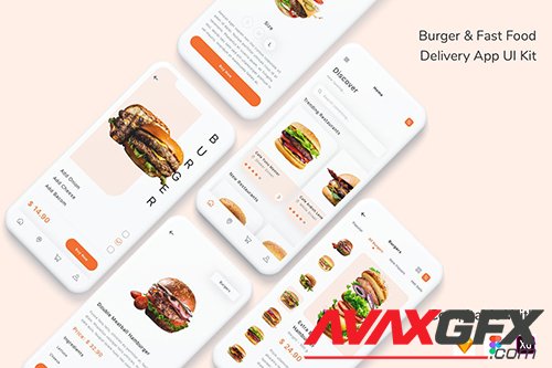 Burger & Fast Food Delivery App UI Kit