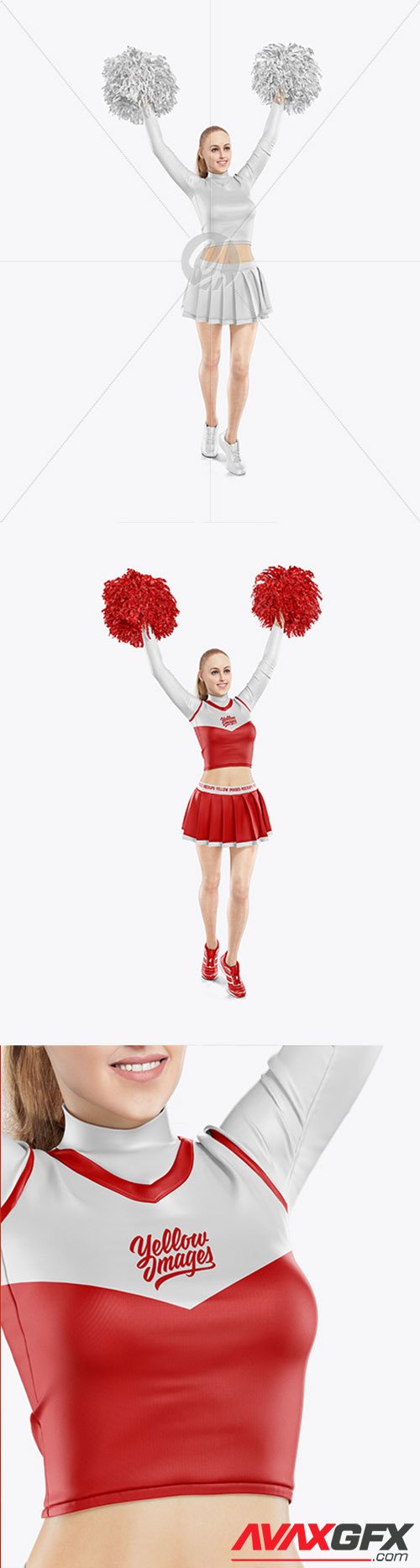 Cheerleader Girl Mockup 63015